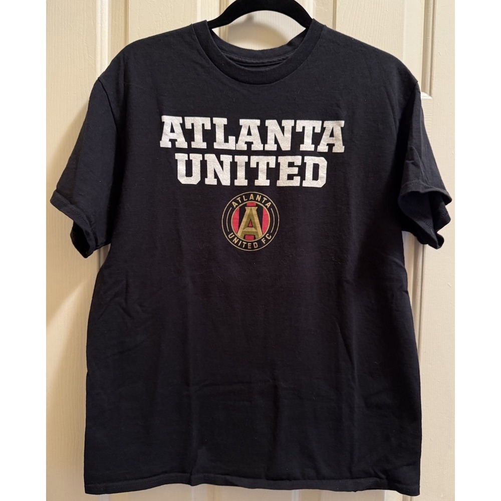 Atlanta United MLS Name‎ & Logo Graphic Men's T-Shirt Black MEDIUM